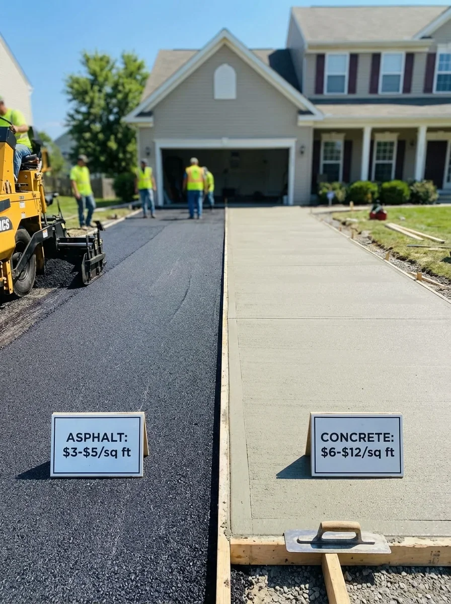 Concrete vs Asphalt Driveway