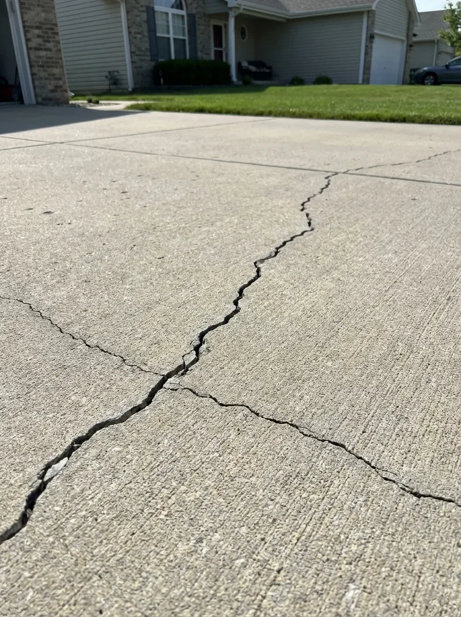Cracked Driveway - Repair or Replace?