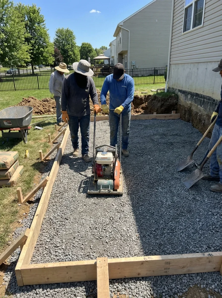 Concrete Patio Installation